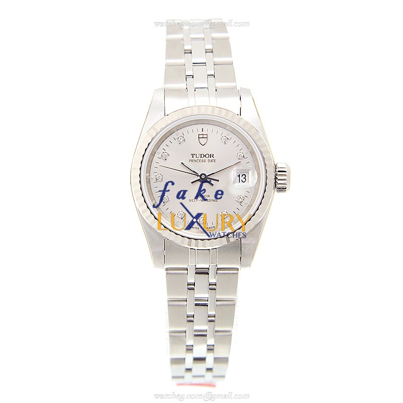 Tudor 92414-62430-10DI-SV Heritage Advisor, Automatic, 18kt White Gold & Steel Case, Silver Dial - Image 2