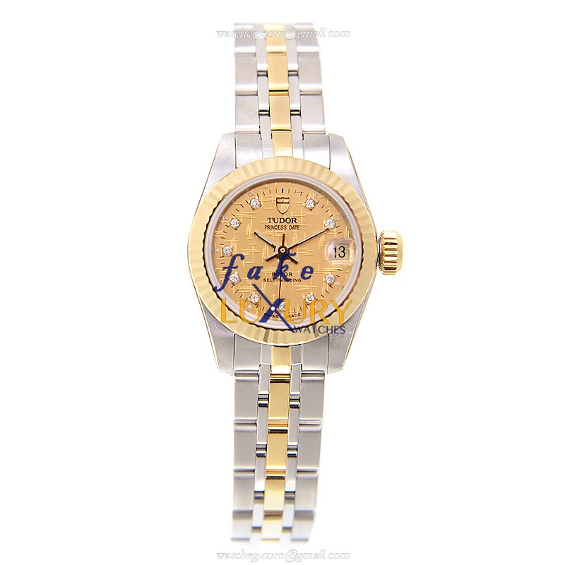 Tudor 92513-62423-10DI-CHCL PRINCESS DATE Auto Gold & Steel Watch - Tudor Replica Watch - Image 2