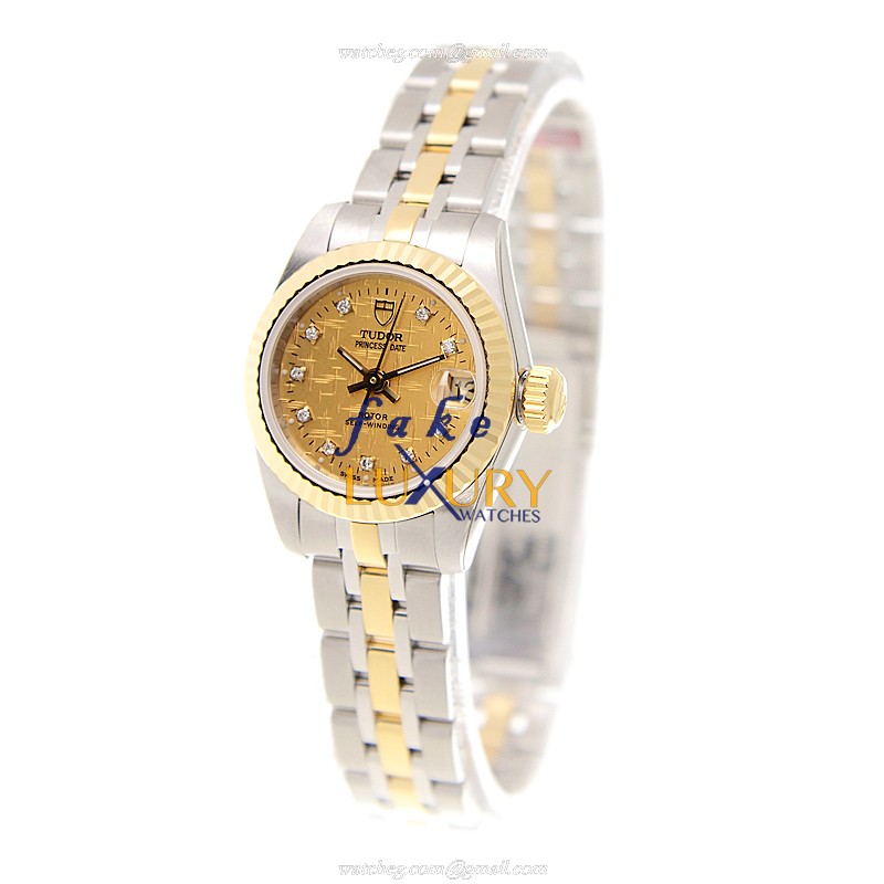 Tudor 92513-62423-10DI-CHCL PRINCESS DATE Auto Gold & Steel Watch - Tudor Replica Watch - Image 3