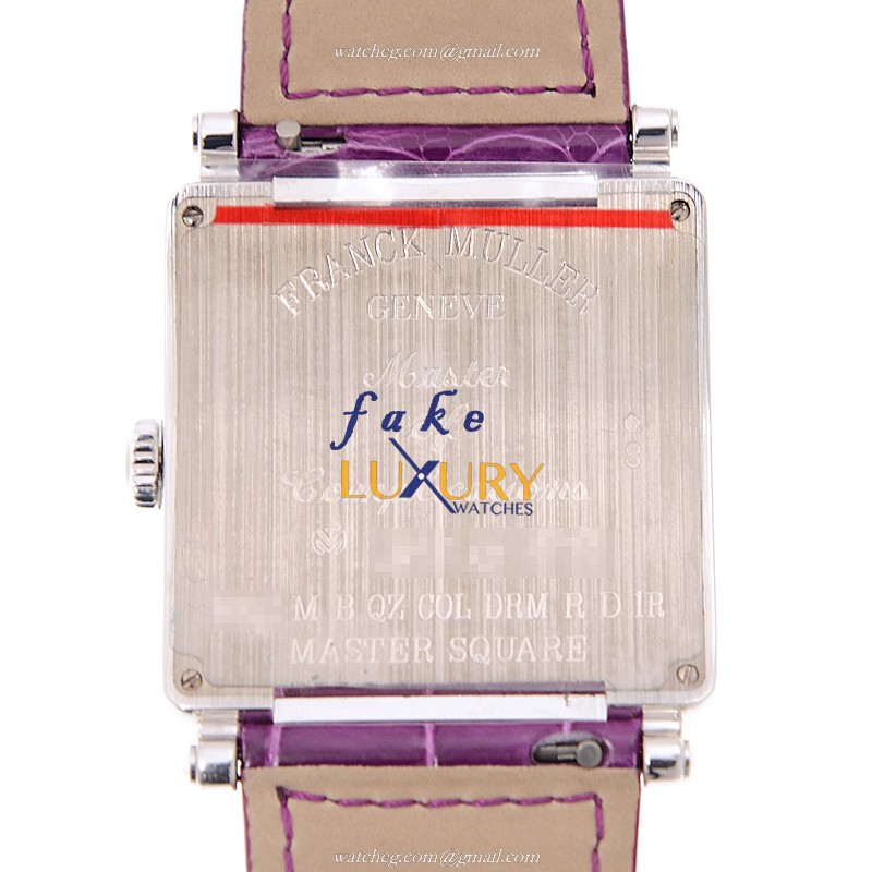 Franck Muller 6002 M B QZ COL DRM R D 1R OG Replica Watch, White Dial, 18kt Gold & Diamond Case - Image 3