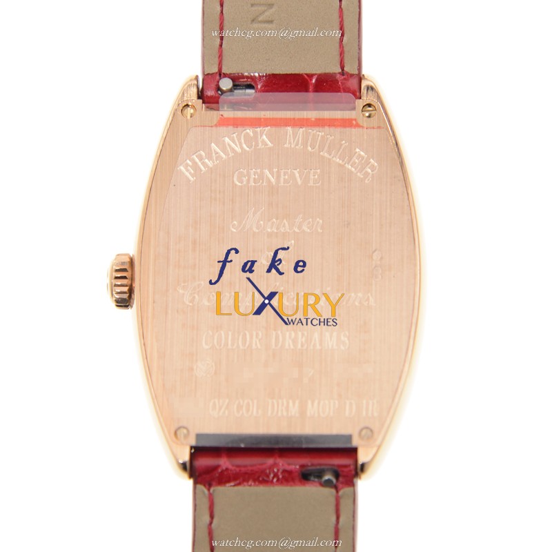 Franck Muller 2852 QZ COL DRM MOP D 1R 5N CINTREE CURVEX Quartz 18kt Rose Gold & Diamonds Replica - Image 3