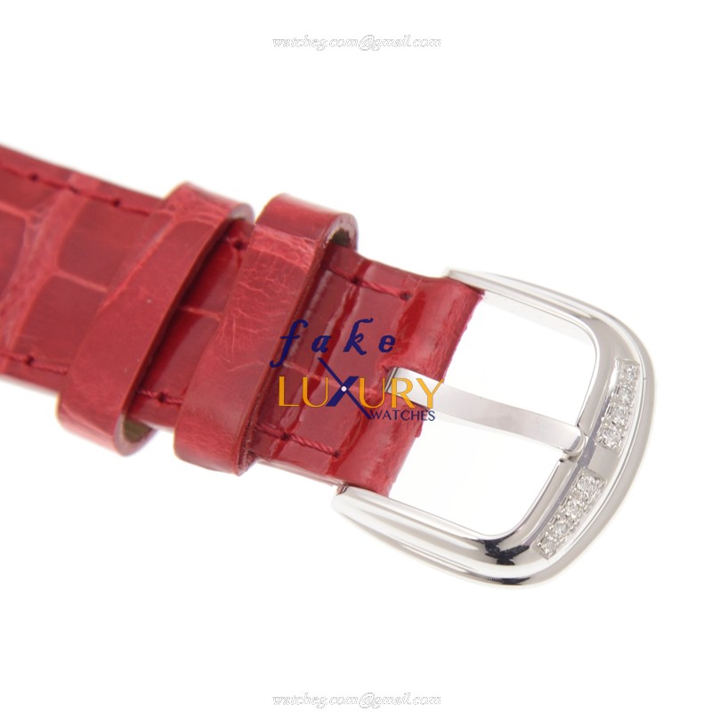 Franck Muller 2852 QZ COL DRM MOP D 1R AC Cintree Curvex Quartz Stainless Steel Diamonds Red - Image 4