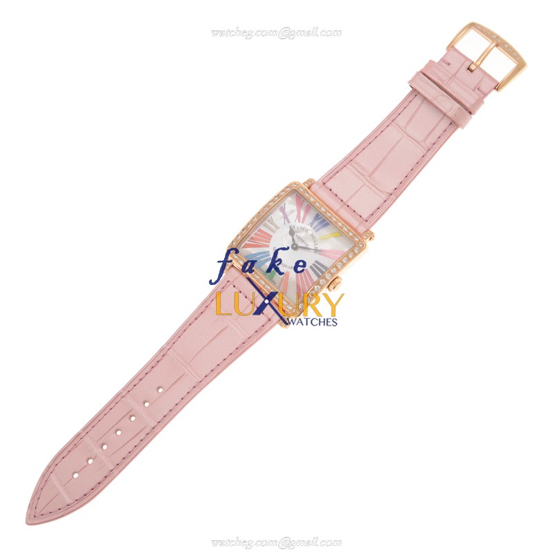 Franck Muller 6002 M B QZ COL DRM R MOP D 1R 5N Master Square Quartz 18kt Rose Gold & Diamond - Image 2