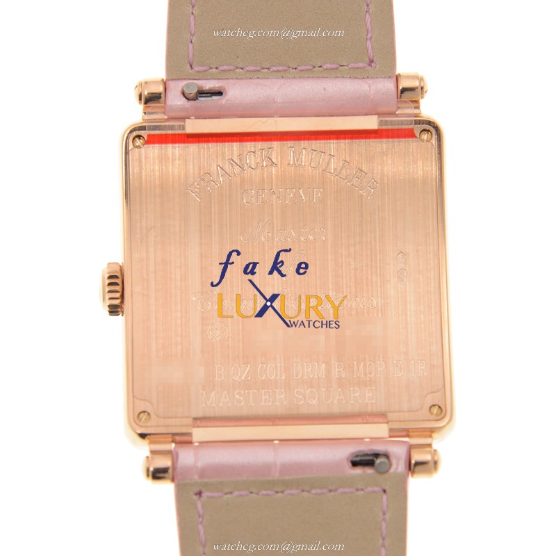 Franck Muller 6002 M B QZ COL DRM R MOP D 1R 5N Master Square Quartz 18kt Rose Gold & Diamond - Image 3