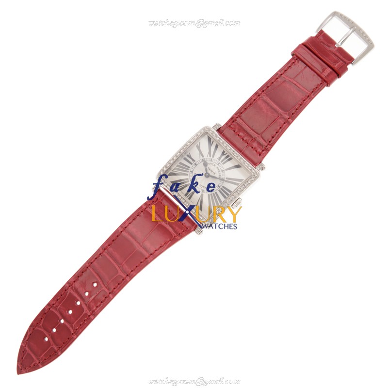 Franck Muller 6002 M B QZ R D 1R OG Master Square Quartz White Gold Diamond Replica Watch - Image 2