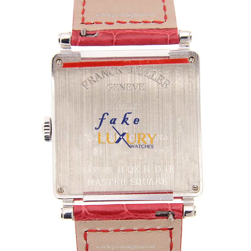 Franck Muller 6002 M B QZ R D 1R OG Master Square Quartz White Gold Diamond Replica Watch - Image 3