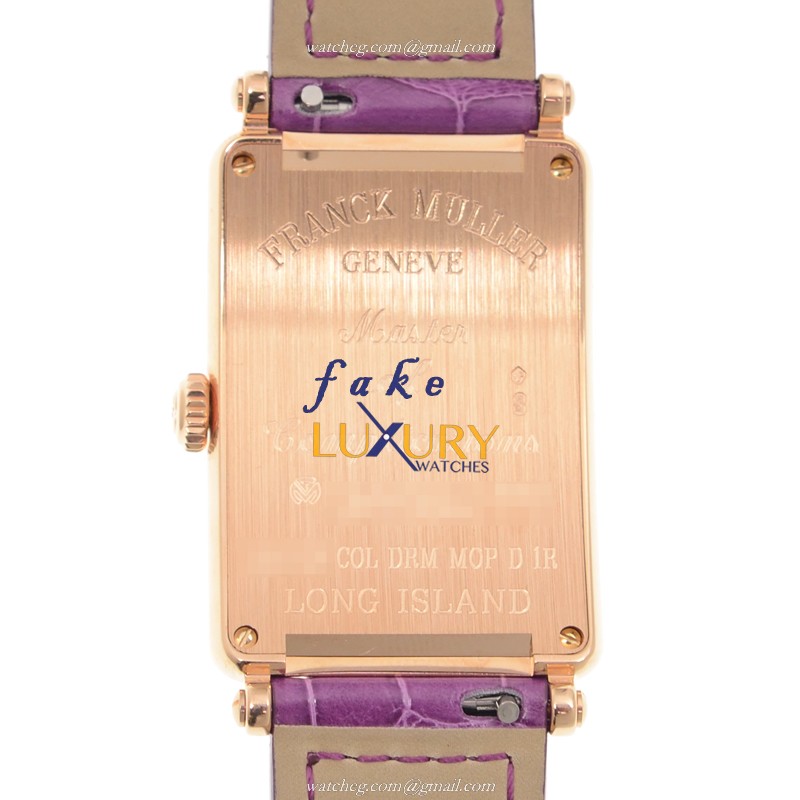Franck Muller 952 QZ COL DRM MOP D 1R 5N LONG ISLAND Quartz 18kt Rose Gold Diamond Replica Watch - Image 3