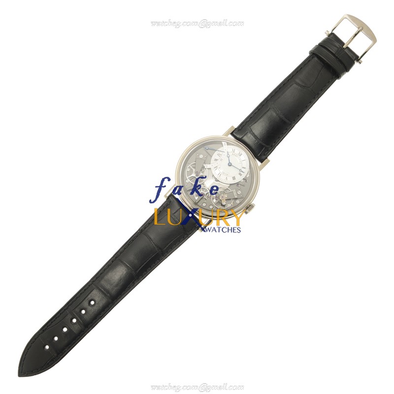 Breguet 7097BB/G1/9WU Tradition Replica Watch, Automatic, Silver Dial, 18kt White Gold Case - Image 2