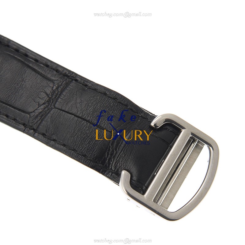 Cartier WSNM0009 DRIVE DE CARTIER Automatic Stainless Steel Black Dial Alligator Strap Replica Watch - Image 4