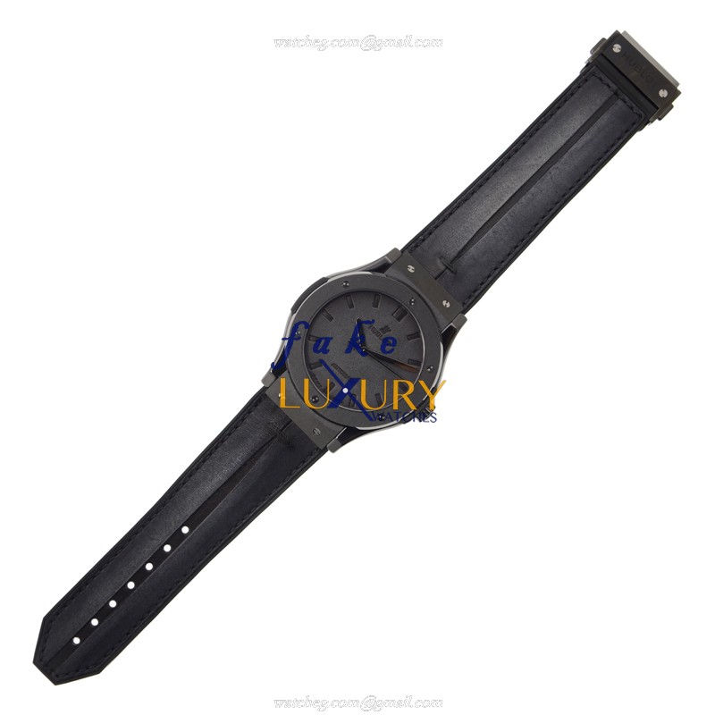 Hublot 511.CM.0500.VR.BER16 Automatic Ceramics Black Dial Black Rubber Strap Replica Watch - Image 2
