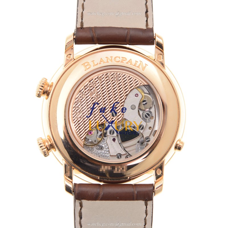 Blancpain Villeret 6640-3642-55B - Automatic - 18kt Rose Gold - White Dial - Replica Watch - Image 3