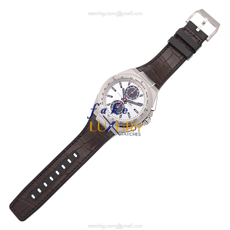 IWC IW378505 Ingenieur Automatic Silver Dial - Stainless Steel - Brown Rubber Strap - Replica Watch - Image 2