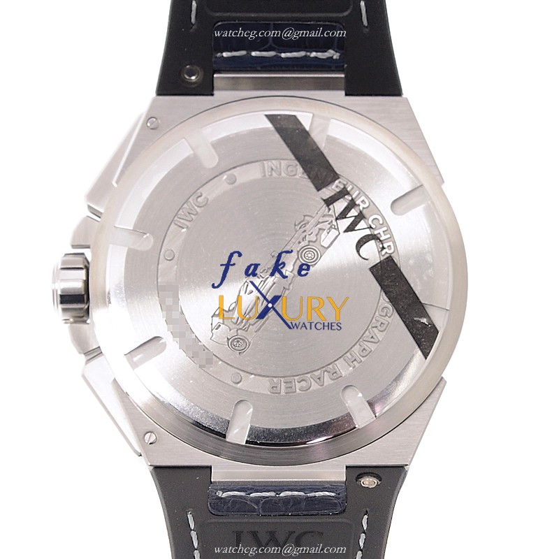 IWC INGENIEUR IW378509 Replica Watch, Automatic Movement, White Dial, Blue Rubber Strap - Image 3