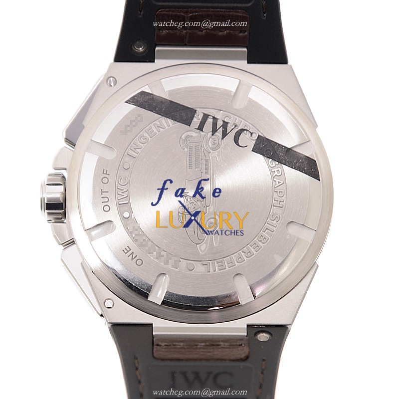 IWC INGENIEUR IW378511 Automatic Brown Dial Rubber Strap Steel Replica Watch - Image 3