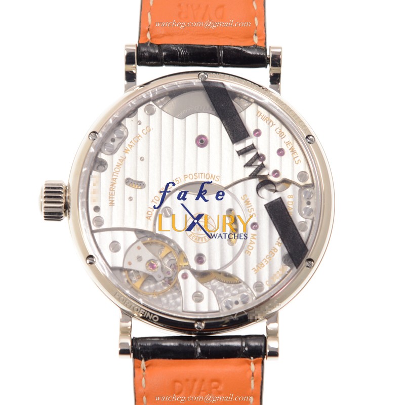 IW516101 - IWC Portofino Replica Watch Manual Wind 18kt White Gold Gray Dial - Image 3