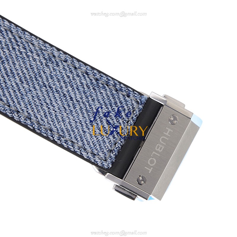 Hublot 341.SX.2770.NR.1204.JEANS Replica Watch - Automatic - Stainless Steel & Diamonds - 41mm Blue - Image 4