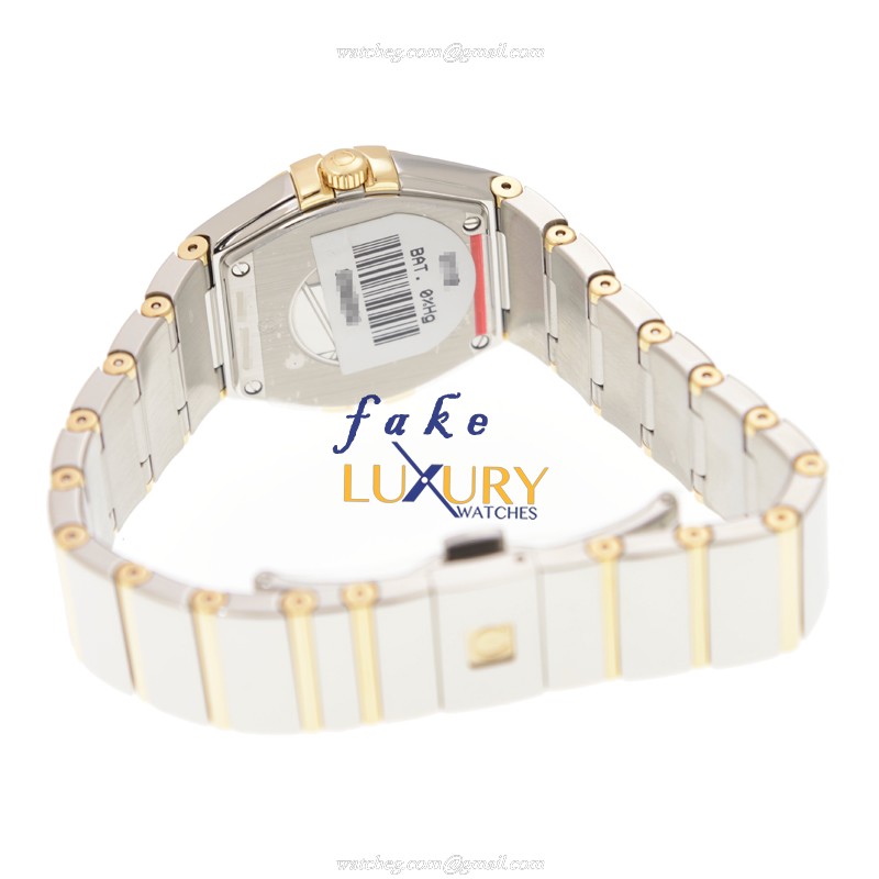 Omega Replica Watch 123.20.27.60.55.004 Constellation Quartz 18kt Gold & Steel White Dial 27mm - Image 4