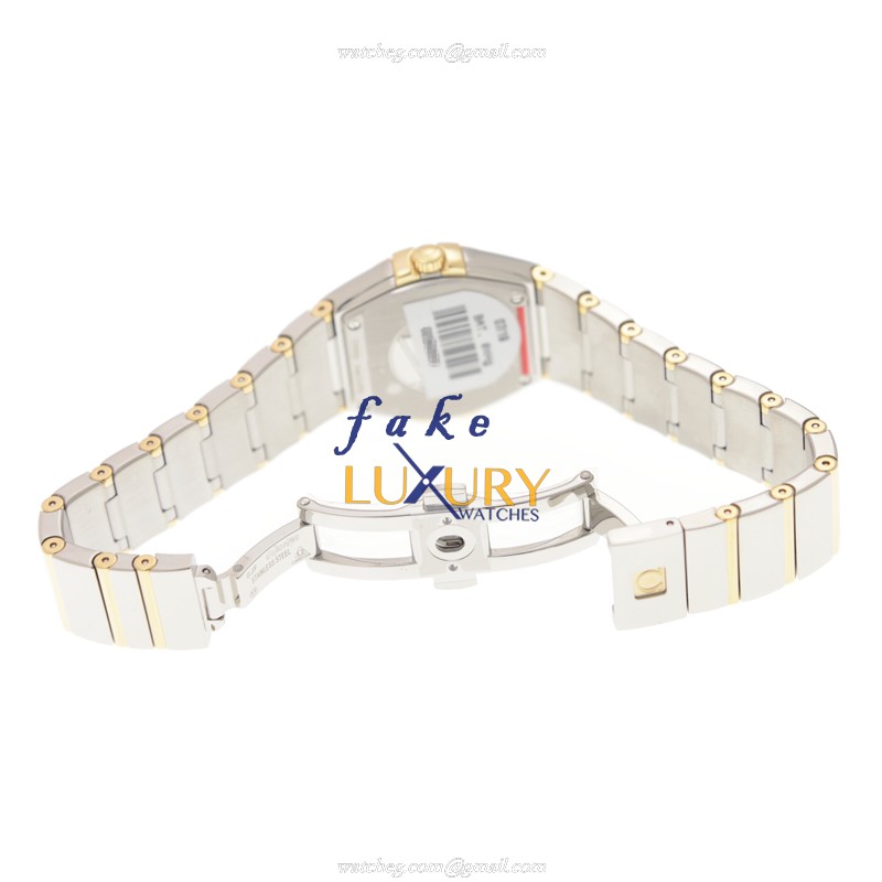 Omega Replica Watch 123.20.27.60.55.004 Constellation Quartz 18kt Gold & Steel White Dial 27mm - Image 5