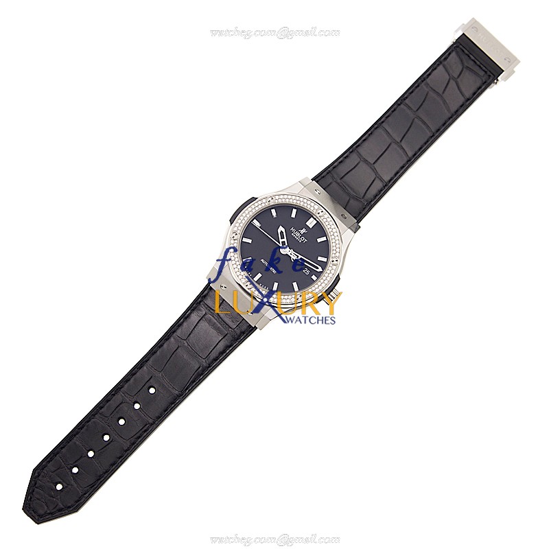 Hublot 542.NX.1170.LR.1104 Titanium Classic Fusion Auto Movement Replica Watch, Black Dial & - Image 2