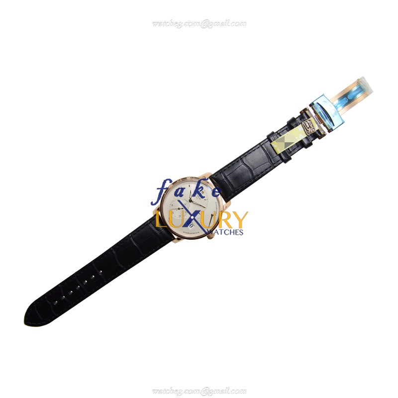 Glashutte 1-65-01-25-15-04 Replica Watch - Manual Wind - 18kt Rose Gold Case - Silver Dial - Black - Image 2