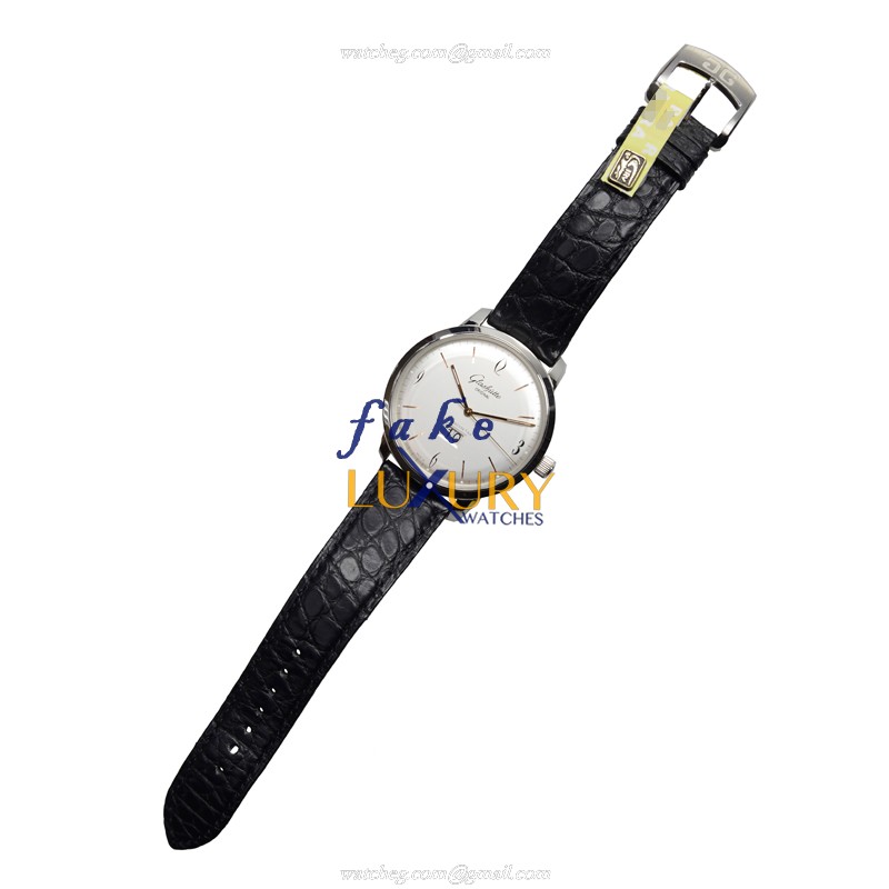 Glashutte Senator Panorama Date Replica Watch 2-39-47-01-02-04 Automatic Silver Dial Stainless Steel - Image 2