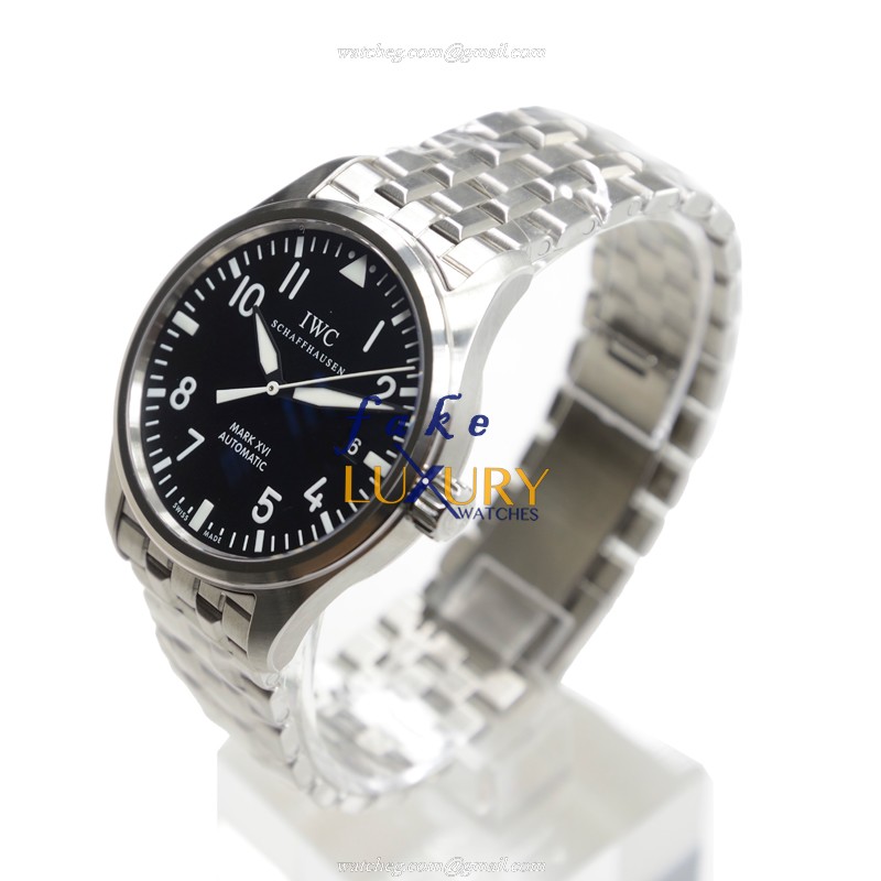 IWC IW325504 Pilots Automatic Stainless Steel Replica Watch, Black Dial - Image 3