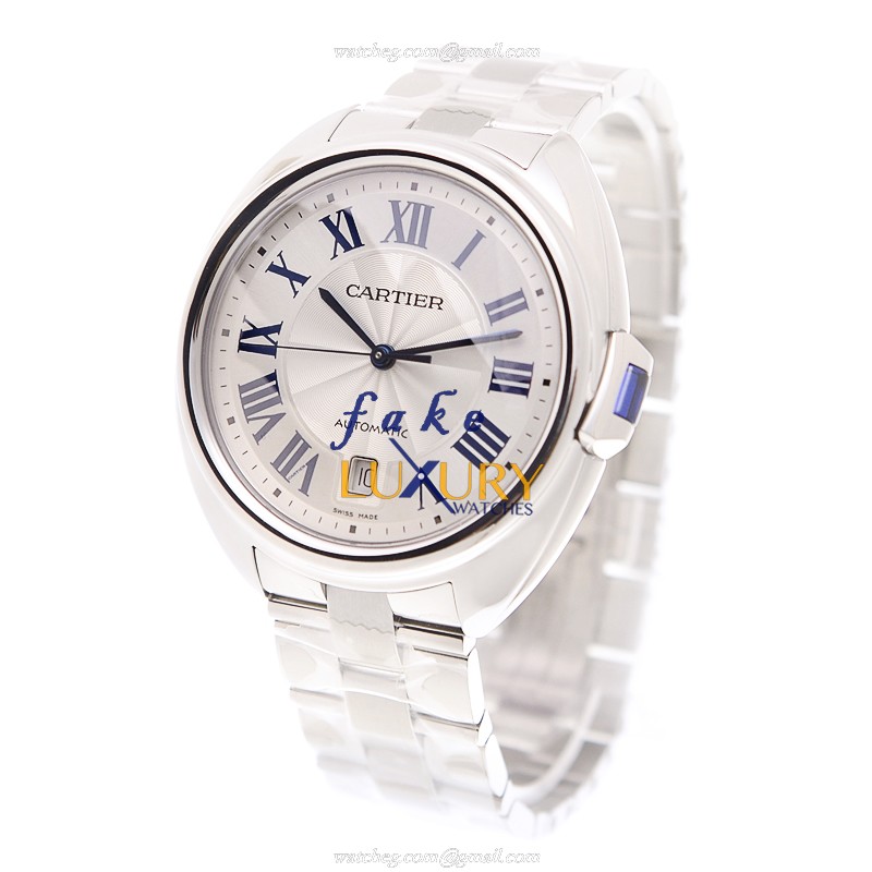 Cartier WSCL0007 Clé de Cartier Automatic Steel Silvery Dial Replica Watch - Image 3