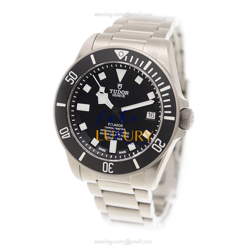 -25600TN - Tudor PELAGOS Automatic Titanium Replica Watch - Black Dial - Image 3