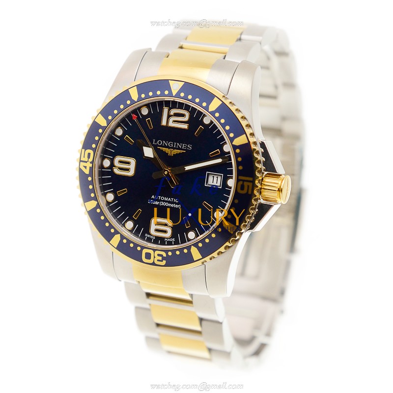 Longines L3.642.3.96.7 | CONQUEST Automatic Gold-Plated Steel Black Dial Replica Watch - Image 3