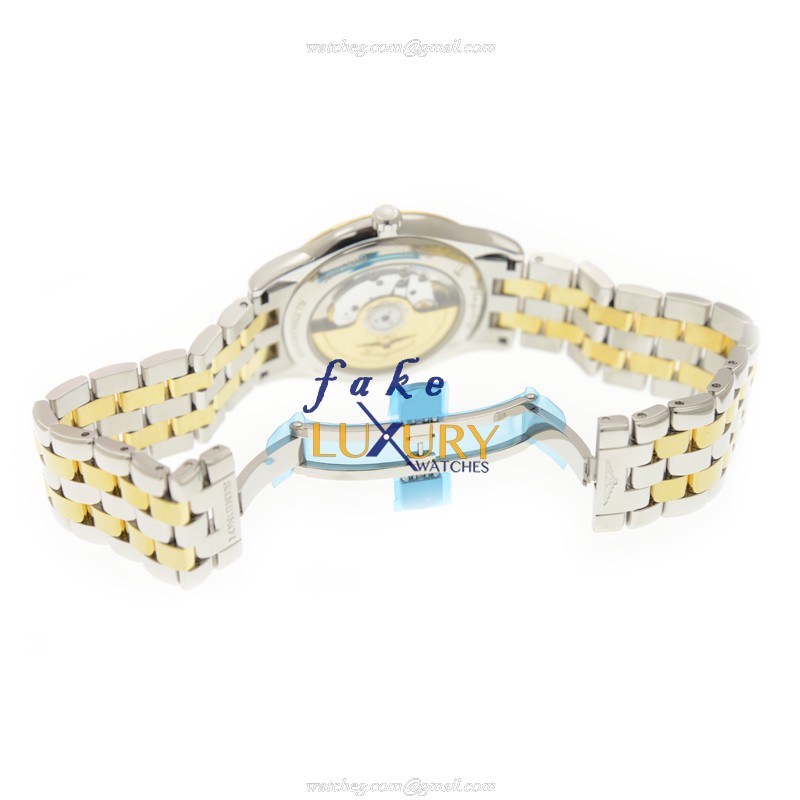 Longines L4.874.3.22.7 FLAGSHIP Replica Watch, Automatic Movement, White Dial, Gold-Plated Steel - Image 5