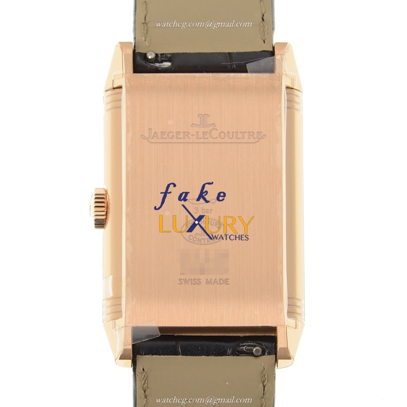 Jaeger-Lecoultre Q3832420 REVERSO Automatic 18kt Rose Gold Replica Watch - Swiss Movement - White - Image 3