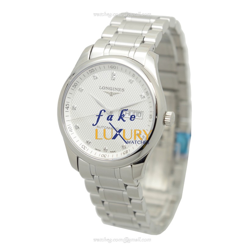 Longines L2.755.4.77.6 MASTER Automatic Replica Watch With Silver Dial, Stainless Steel Bracelet - Image 3