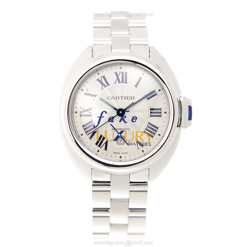Cartier WSCL0005 Cle De Cartier Replica Watch Automatic White Dial Steel 31mm - Image 2