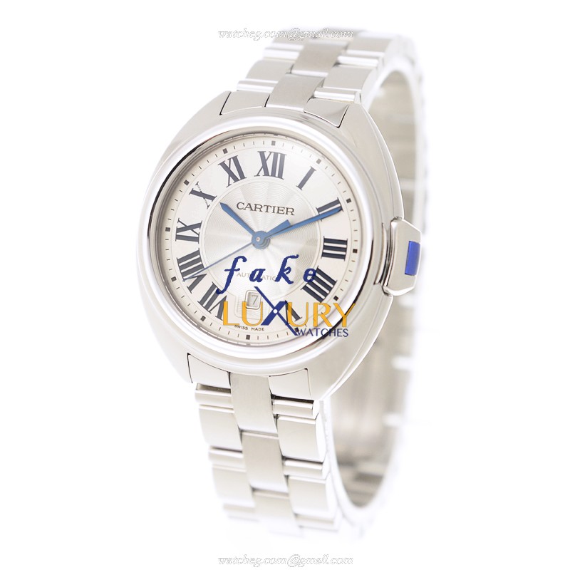Cartier WSCL0005 Cle De Cartier Replica Watch Automatic White Dial Steel 31mm - Image 3