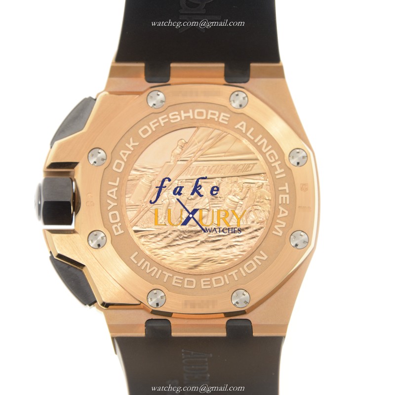 Audemars Piguet 26062OR.OO.A002CA.01 Royal Oak Offshore Replica Watch, Black Dial Rose Gold Case - Image 3