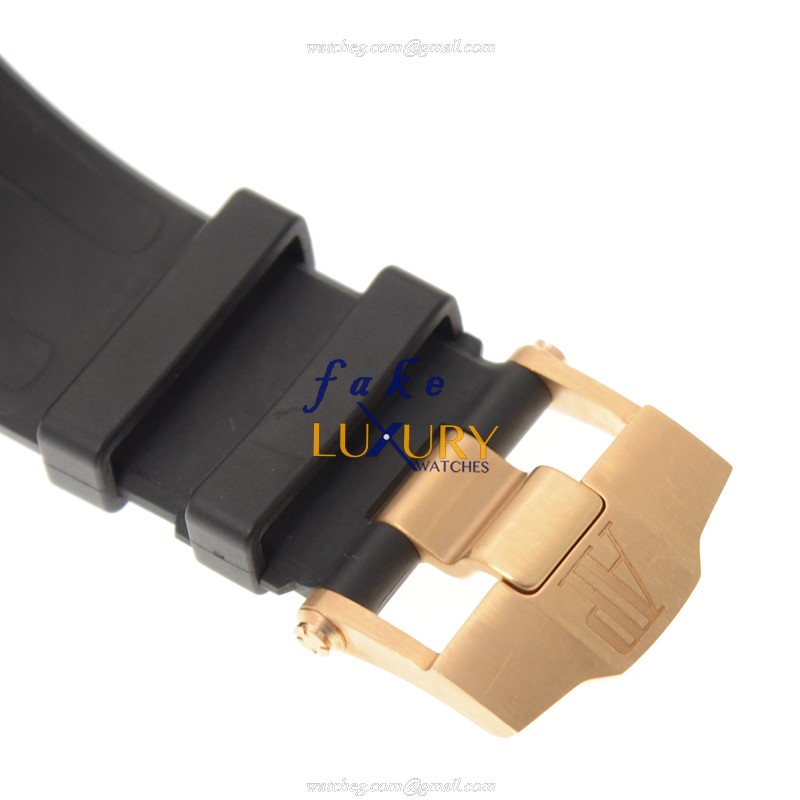 Audemars Piguet 26062OR.OO.A002CA.01 Royal Oak Offshore Replica Watch, Black Dial Rose Gold Case - Image 4