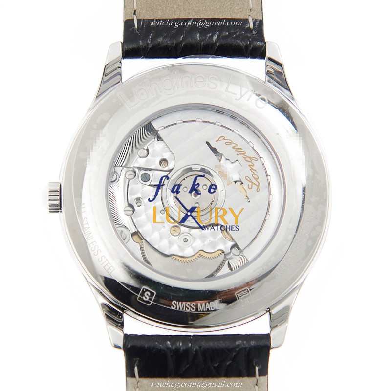 Longines Lyre L4.960.4.12.2 - Automatic - White Dial - Stainless Steel - Alligator Strap - Replica - Image 3