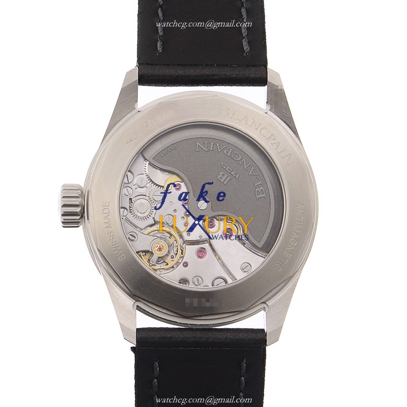 5000-1110-B52A - Blancpain Fifty Fathoms Replica Watch - Automatic Gray Dial Canvas Strap - Image 3