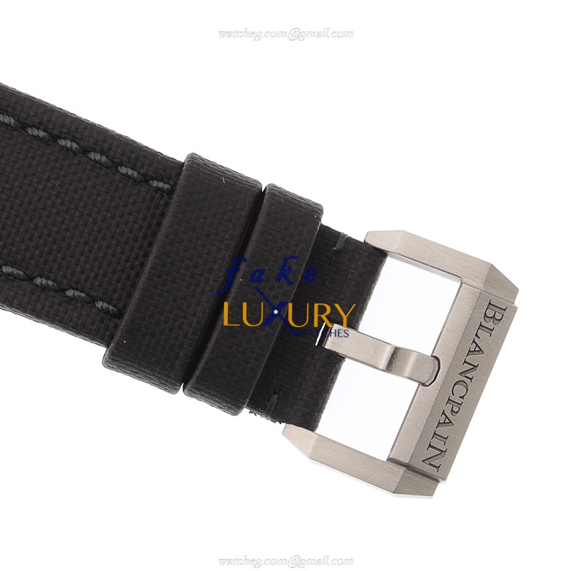 5000-1110-B52A - Blancpain Fifty Fathoms Replica Watch - Automatic Gray Dial Canvas Strap - Image 4