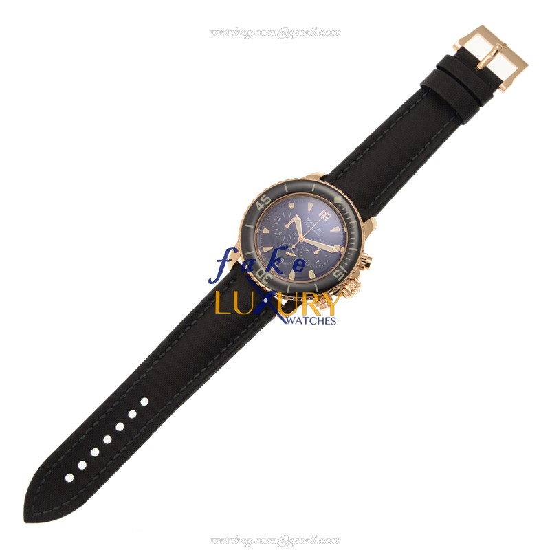Blancpain 5085F-3630-52A Fifty Fathoms - Replica Watch - Automatic - 18kt Rose Gold - Black Dial - Image 2