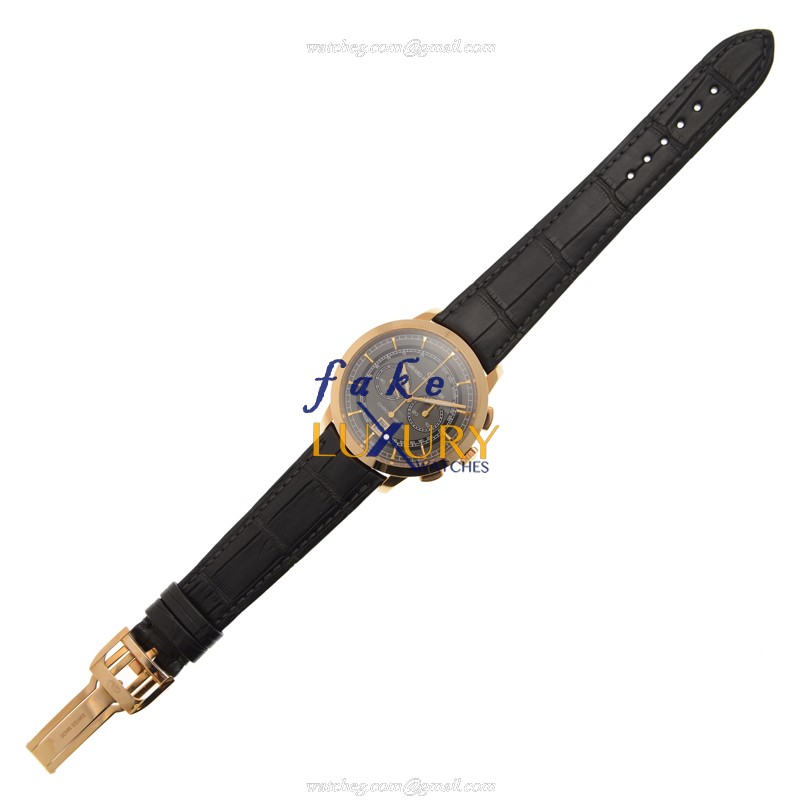 Girard Perregaux 1966 49529-52-231-BA6A Manual Wind 18kt Rose Gold Gray Dial Alligator Strap - Image 2