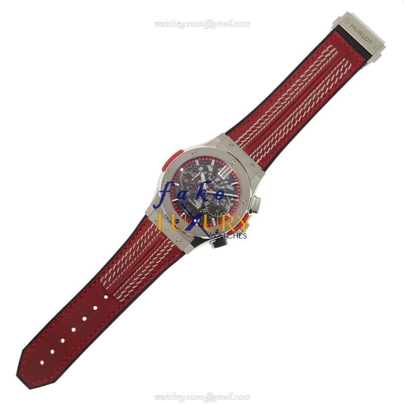 Hublot 525.NX.0139.VR.WCC15 Classic Fusion Automatic Titanium Red Cowhide Strap Replica Watch - Image 2