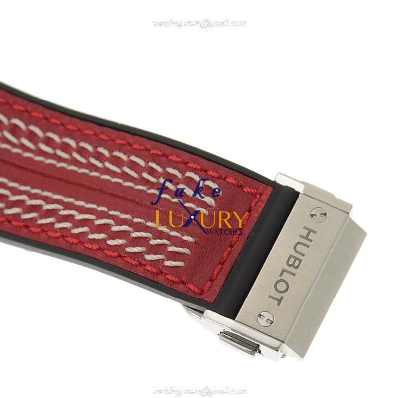 Hublot 525.NX.0139.VR.WCC15 Classic Fusion Automatic Titanium Red Cowhide Strap Replica Watch - Image 4