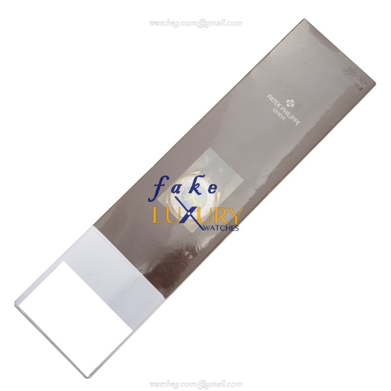 Patek Philippe 5131J-001 Automatic 18kt Yellow Gold White Dial Brown Alligator Replica Watch - Image 2