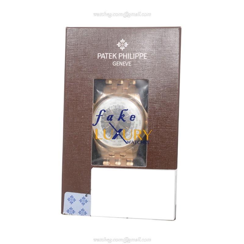 Patek Philippe 5130/1R-011 Replica Watch, Automatic Movement, White Dial, 18kt Rose Gold Case - Image 2