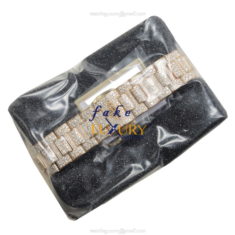 Patek Philippe 7021/1R-001 Nautilus Automatic 18kt Rose Gold Diamonds Replica Watch - Image 2