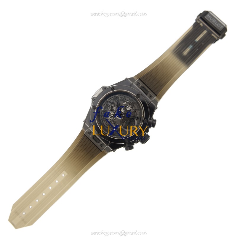 Hublot 411.JB.4901.RT Sapphire Crystal BIG BANG Automatic Replica Watch - Gray Dial, Rubber Strap - Image 2