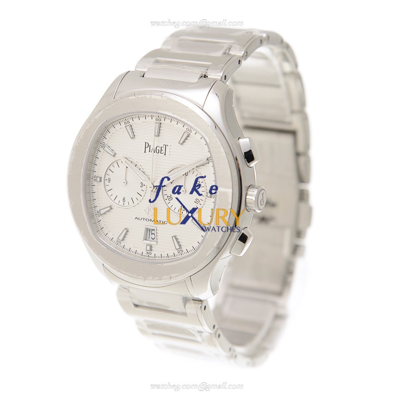 Piaget G0A41004 POLO Automatic Stainless Steel White Dial Silver Strap Replica Watch - Image 3