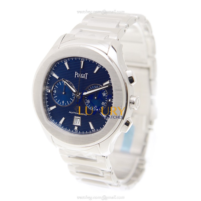 Piaget G0A41006 Polo Replica Watch With Blue Dial, Automatic Movement, Steel Bracelet - Image 3