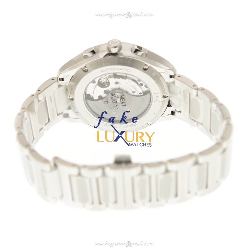 Piaget G0A41006 Polo Replica Watch With Blue Dial, Automatic Movement, Steel Bracelet - Image 4